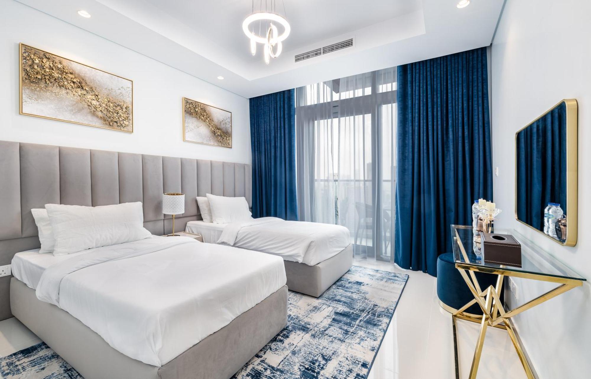 Апартаменти Aliving Luxe 2Br With Burj Khalifa View Infinity Pool Midtown-4704 Дубай Екстер'єр фото