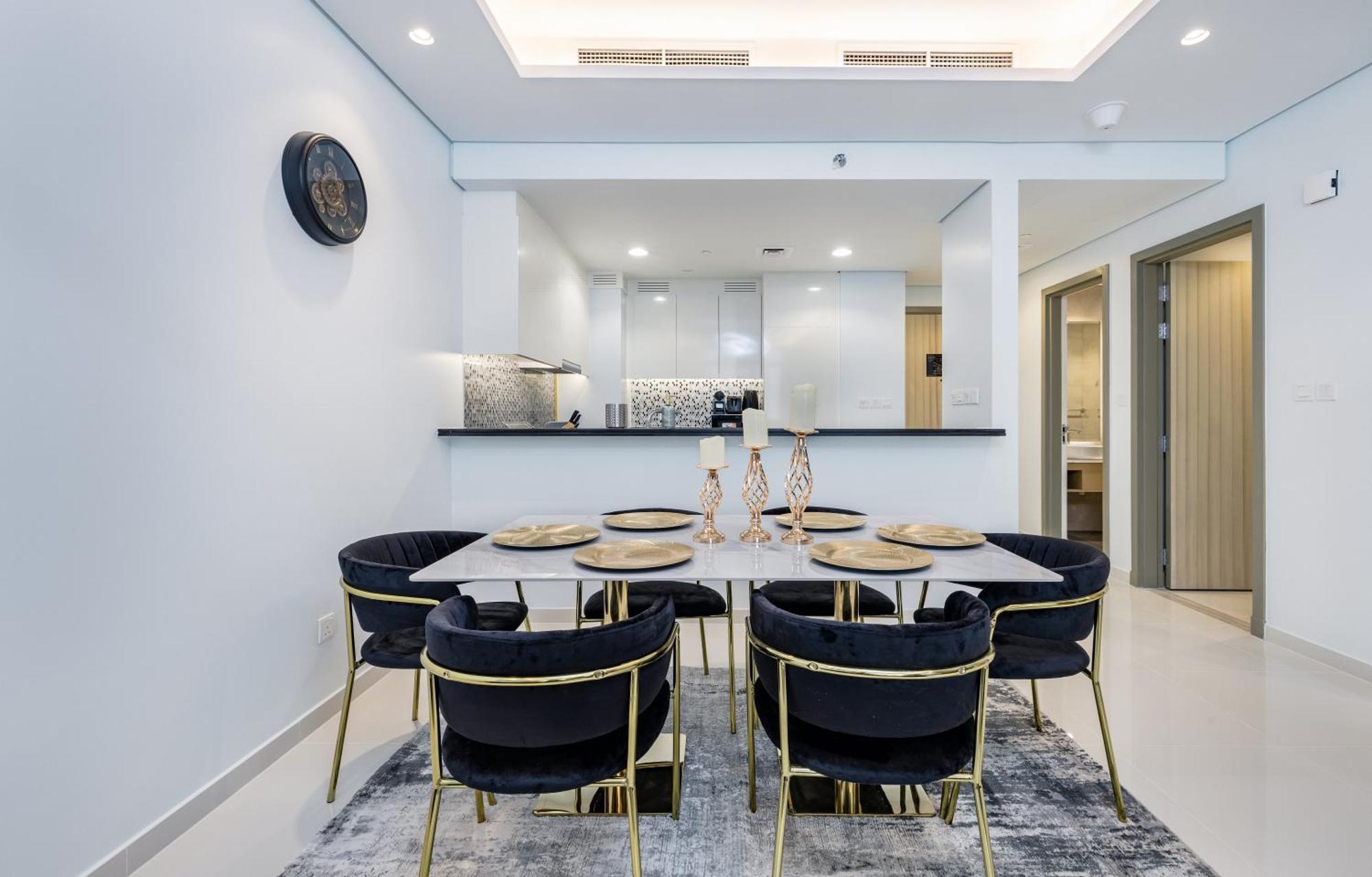 Апартаменти Aliving Luxe 2Br With Burj Khalifa View Infinity Pool Midtown-4704 Дубай Екстер'єр фото
