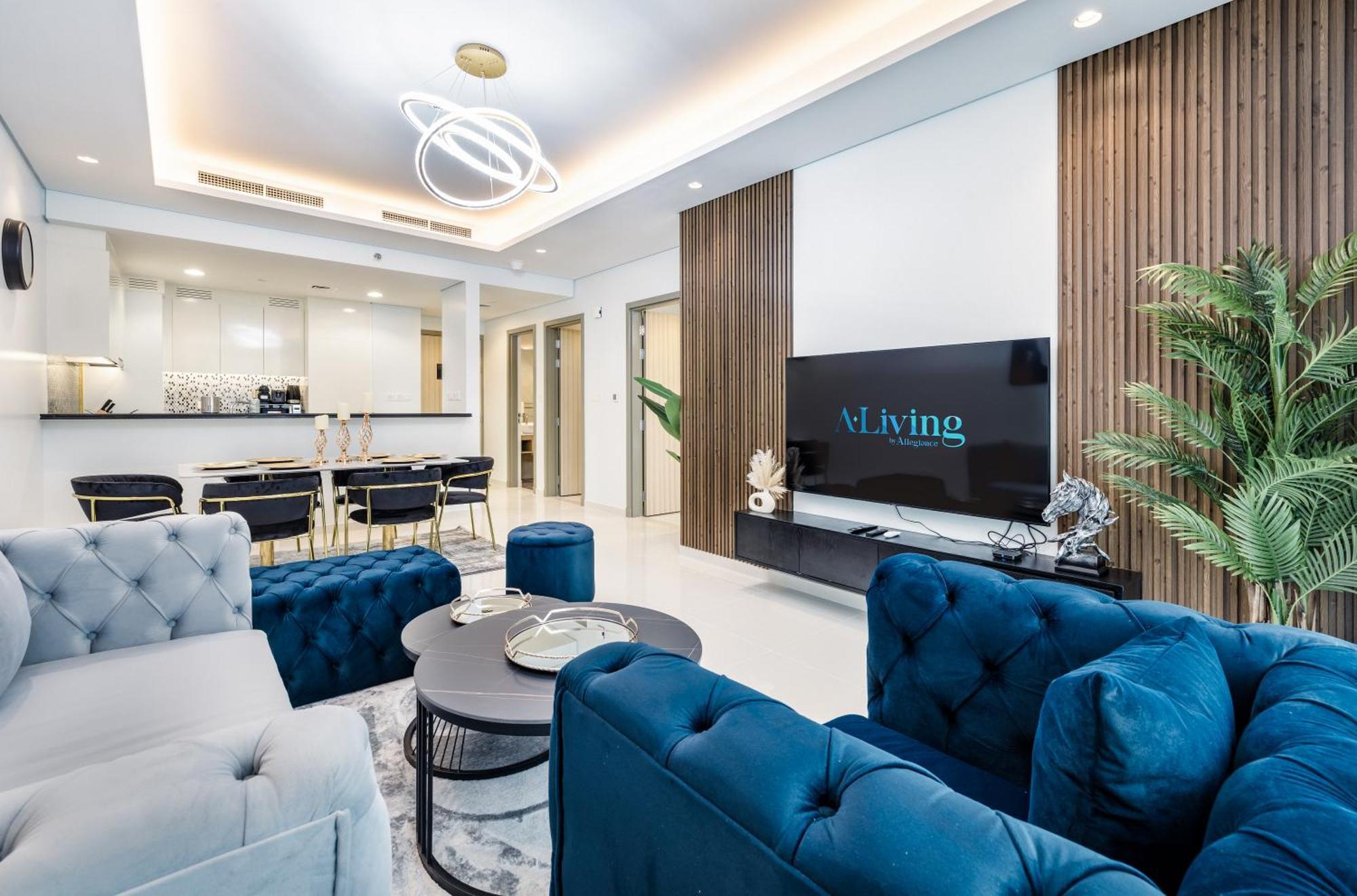 Апартаменти Aliving Luxe 2Br With Burj Khalifa View Infinity Pool Midtown-4704 Дубай Екстер'єр фото