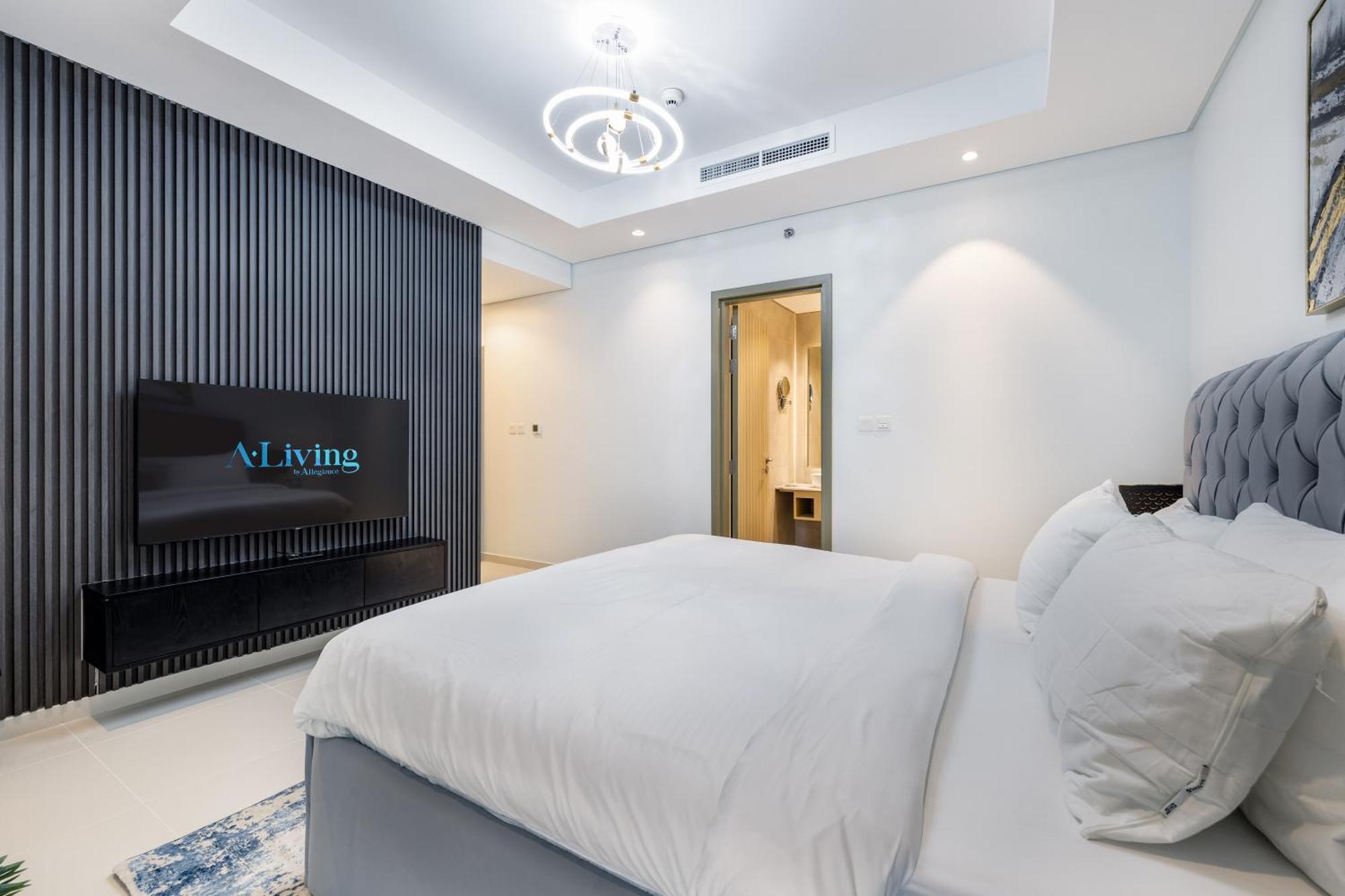 Апартаменти Aliving Luxe 2Br With Burj Khalifa View Infinity Pool Midtown-4704 Дубай Екстер'єр фото