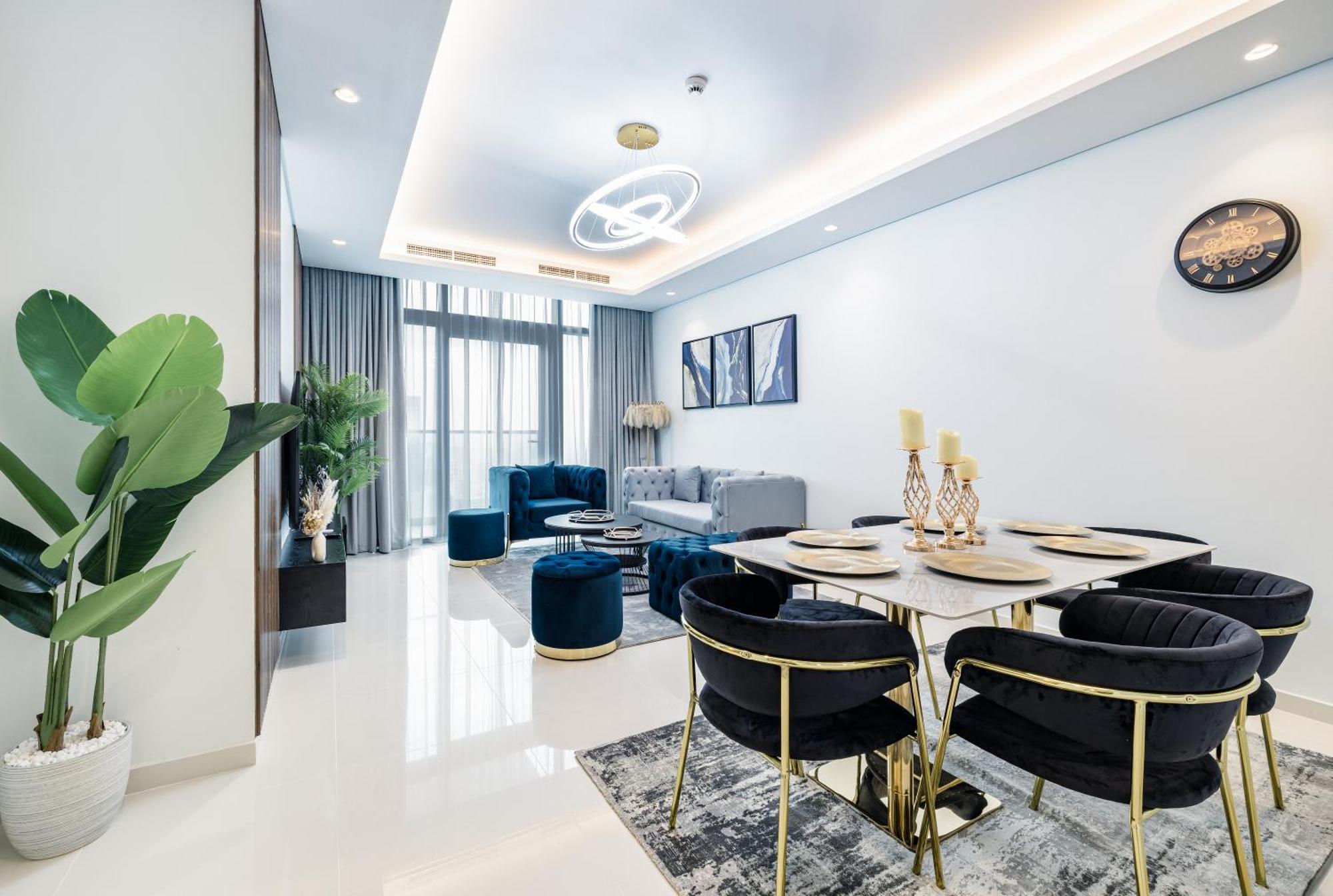 Апартаменти Aliving Luxe 2Br With Burj Khalifa View Infinity Pool Midtown-4704 Дубай Екстер'єр фото